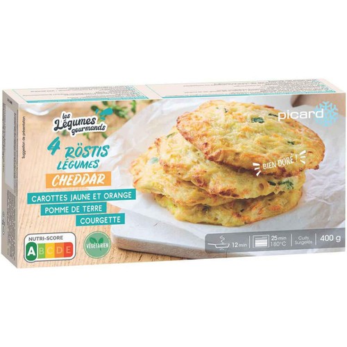 ピカール 野菜とチェダーチーズのロスティ【冷凍】 4個入