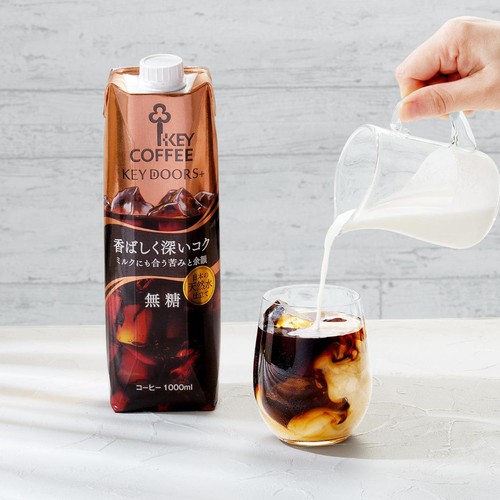 キーコーヒー 香ばしく深いコク 無糖 1000ml