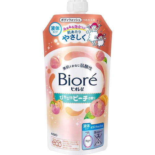 花王 ビオレu ぴちぴちピーチの香り つめかえ用  320ml