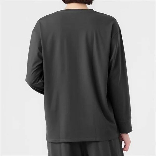 EXセリアント ウェア ルームウエア(ルーム長袖Tシャツ)  婦人 チャコールグレー M トップバリュ CELLIANT(セリアント)