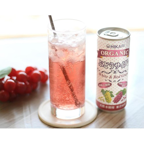光食品 オーガニック ぶどうサイダー + レモン 250ml