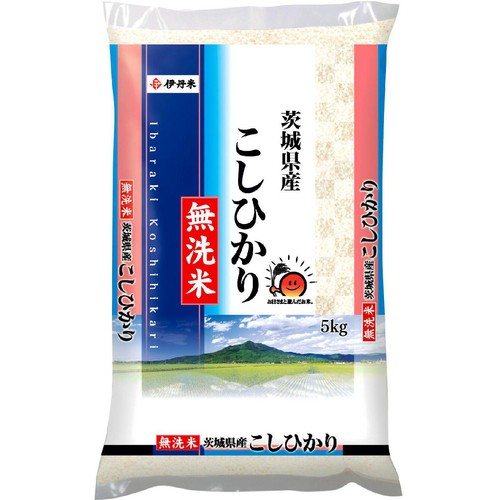 令和7年産】 伊丹産業 無洗米 茨城県産コシヒカリ 5kg Green Beans