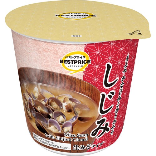 カップみそ汁 しじみ 48.5g トップバリュベストプライス
