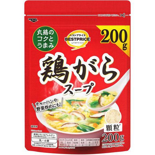 鶏がらスープ（顆粒） 200g トップバリュベストプライス