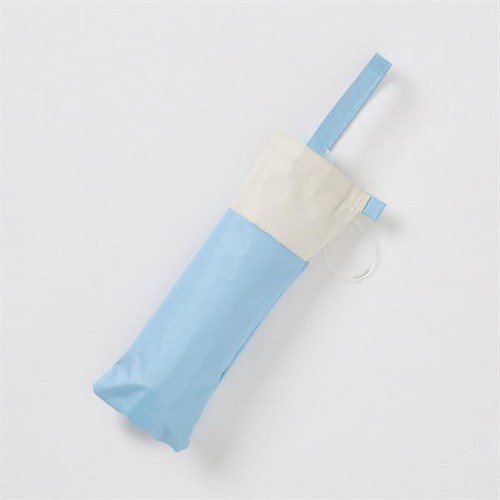 晴雨折傘 55cm ライトブルー トップバリュ