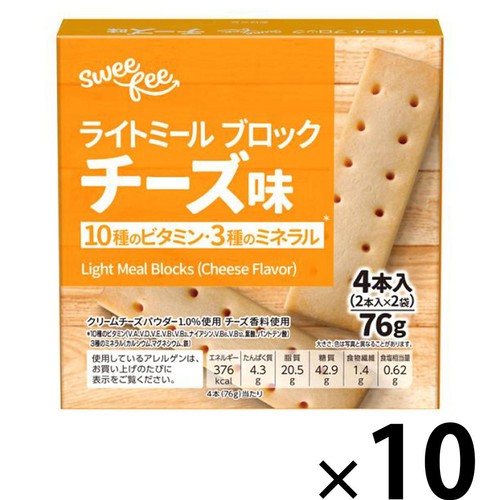 スウィーフィー ライトミールブロック チーズ味＜ボール＞ 4本入 x 10個
