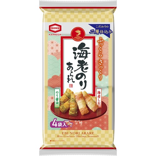 亀田製菓 海老のりあられ 4袋入 64g