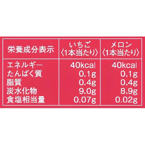 協同乳業 ホームランバーいちご&メロン 45ml x 8本