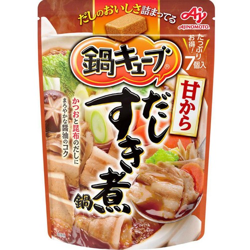 味の素 鍋キューブ 甘からだしすき煮鍋 7個入 56g
