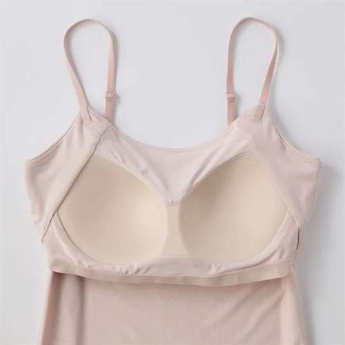 PEACE FIT(ピースフィット) SilkyFACT モールドカップ付 キャミソール 婦人 ピンク M トップバリュ