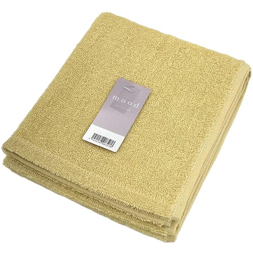 林 ムードカラー フェイスタオル 約34 x 80cm イエロー Green Beans