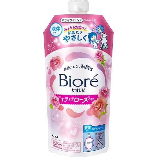 花王 ビオレu キラキラローズの香り つめかえ用  320ml