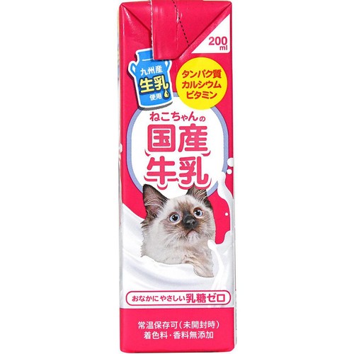 【ペット用】 ドギーマン ハヤシ ねこちゃんの国産牛乳 200ml