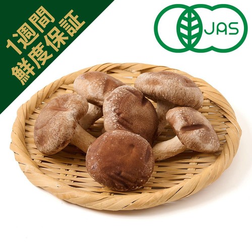 ［鮮度+］【有機】福島県産 生しいたけ(菌床栽培) 100g(6個)