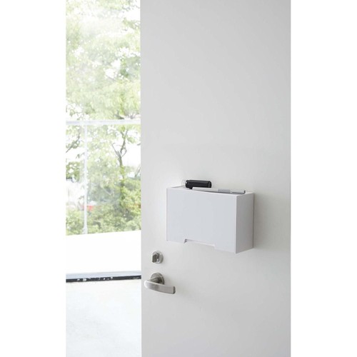 山崎実業 ツーウェイ マスク収納ケース スマート ホワイト 1個 Green