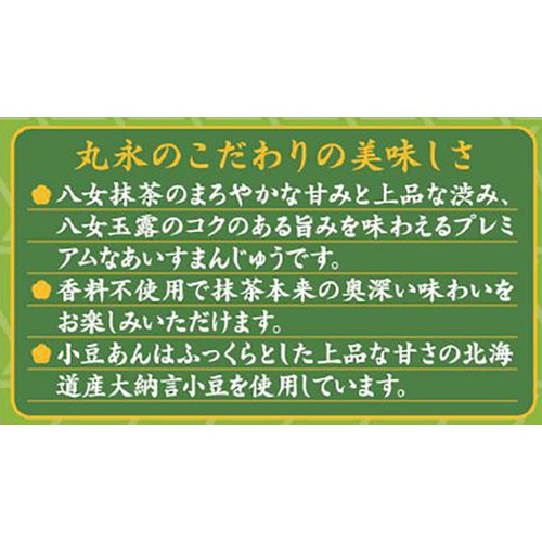 丸永製菓 PREMIUM八女抹茶あいすまんじゅう 83ml