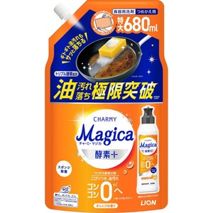ライオン CHARMY Magica 酵素+ オレンジの香り つめかえ用 特大 680ml