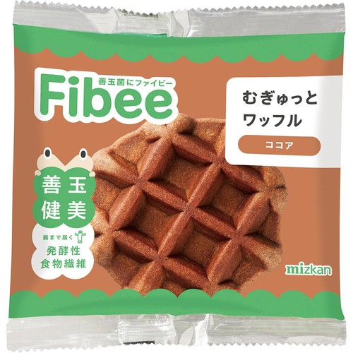 ミツカン Fibee むぎゅっとワッフルココア 1個
