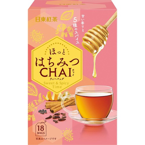 日東紅茶 ほっとはちみつチャイ ティーバッグ 18袋入
