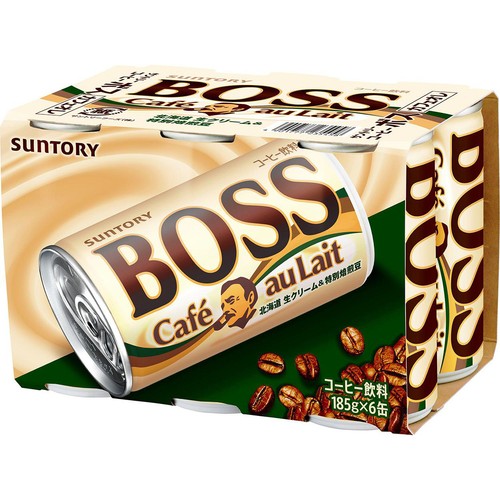 サントリー ボス カフェオレ 185g x 6本 Green Beans | グリーン
