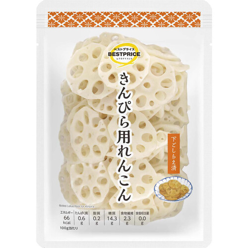 きんぴら用れんこん水煮 120g トップバリュベストプライス