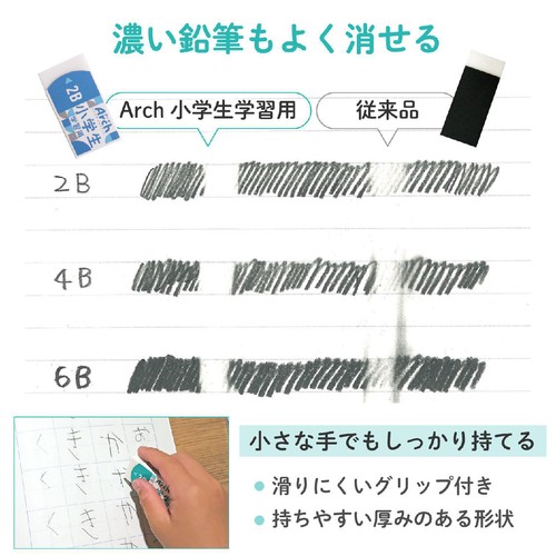 サクラクレパス アーチ消しゴム 小学生学習用 RFAGM-5P
