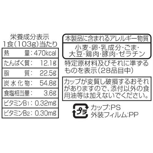 サンヨー食品 キング軒監修広島式汁なし担担麺 103g