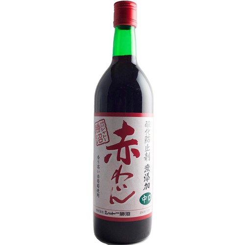シャトー勝沼 酸化防止剤無添加 赤ワイン 中口 720ml
