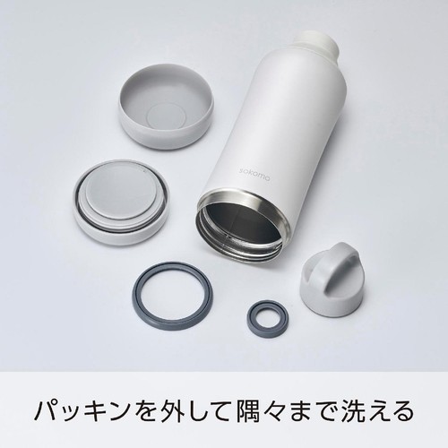 ドウシシャ そこまで洗えるボトル500ml ブルー 水筒 SAMB500BL