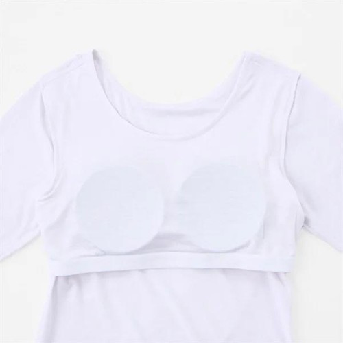 PEACE FIT(ピースフィット)WARM カップ付きシャツ 9分袖 女の子 ブラック 140cm トップバリュ