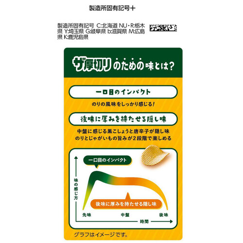 カルビー ポテトチップス ザ厚切りのためののりしお味 55g