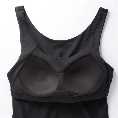 PEACE FIT(ピースフィット) SilkyFACT モールドカップ付 タンクトップ 婦人 クロ XL トップバリュ