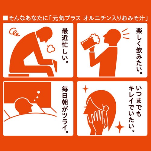 ひかり味噌 元気プラス オルニチン入りおみそ汁 減塩 20食