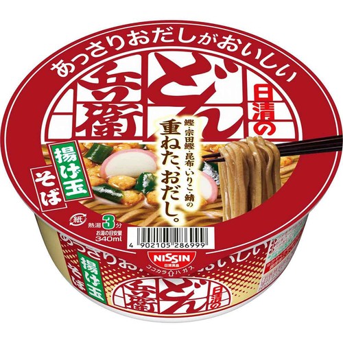 日清食品 日清のあっさりおだしがおいしいどん兵衛 揚げ玉そば 69g