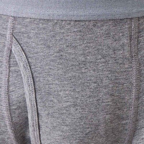 2点よりどり メランジボクサーブリーフ 普通丈 紳士 グレー4XL トップバリュ