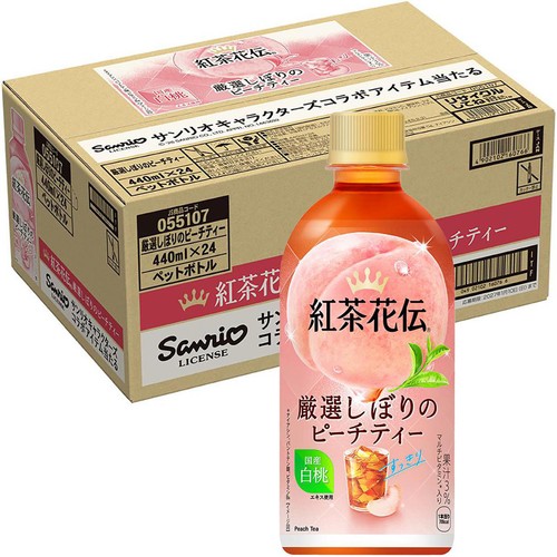 コカ・コーラ 紅茶花伝 厳選しぼりのピーチティー 1ケース 440ml x 24