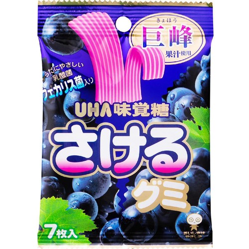 UHA味覚糖 さけるグミ グレープ 7枚入
