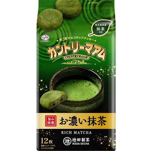 不二家 カントリーマアム お濃い抹茶 12枚入
