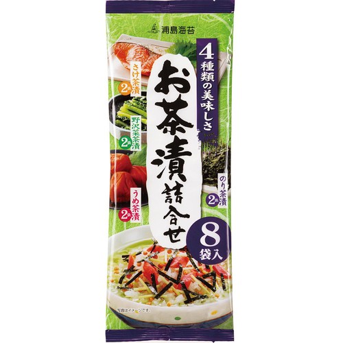 浦島海苔 お茶漬詰合せ 4種 8袋 39.6g Green Beans | グリーンビーンズ