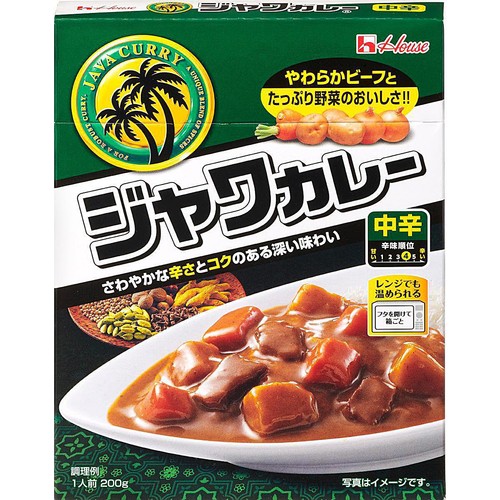 ハウス食品 ジャワカレー中辛 1人前 200g