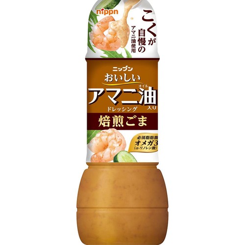 ニップン おいしいアマニ油入りドレッシング焙煎ごま 300ml Green