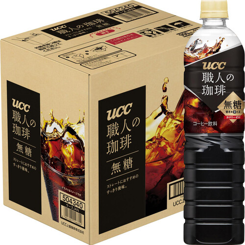 UCC 職人の珈琲 無糖 PET 1ケース 900ml x 12本 Green Beans