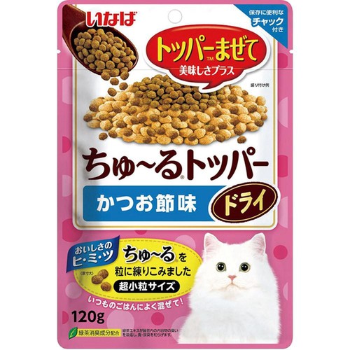 【ペット用】 いなばペットフード ちゅ〜るトッパー ドライ かつお節味 120g