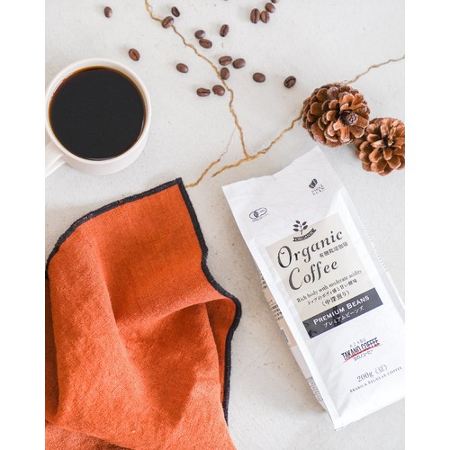 タカノコーヒー オーガニックコーヒー プレミアムビーンズ(中深