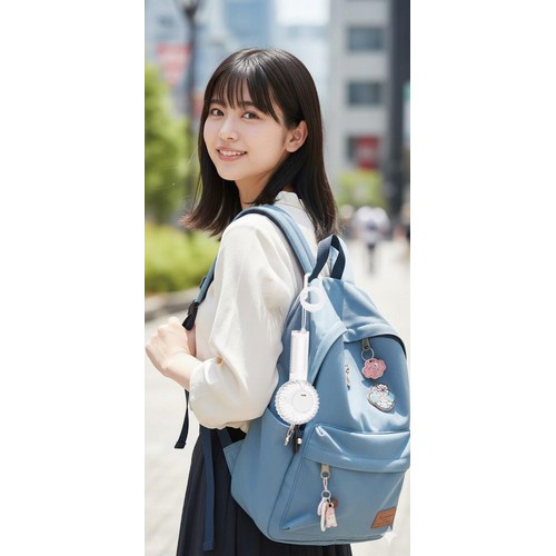 ドウシシャ クリアハンディファン パープル FSB54BPU