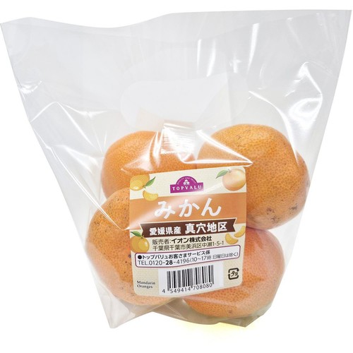 愛媛県産真穴地区 みかん S-Lサイズ 600g 1パック トップバリュ Green