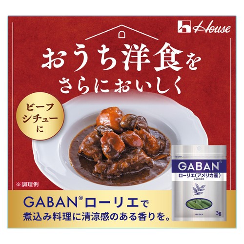 ハウス食品 GABAN ギャバン ローリエ(アメリカ産) ホール 袋 3g
