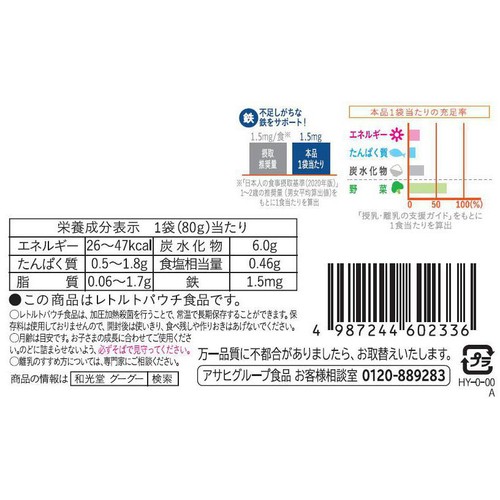 和光堂 具たっぷりグーグーキッチン 八宝菜 12か月頃から 80g