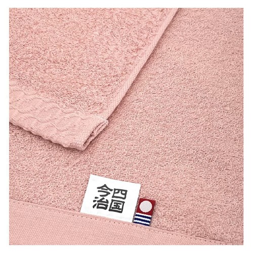 林 今治甘撚りクロスバスタオル 約60 x 120cm ピンク Green Beans