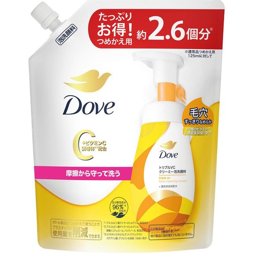 ユニリーバ・ジャパン ダヴ トリプルVC クリーミー泡洗顔料 つめかえ用 320ml